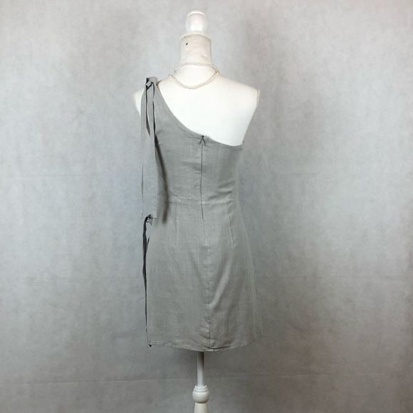 SzM White Fox Gray Wrap Dress - Picture 2 of 11